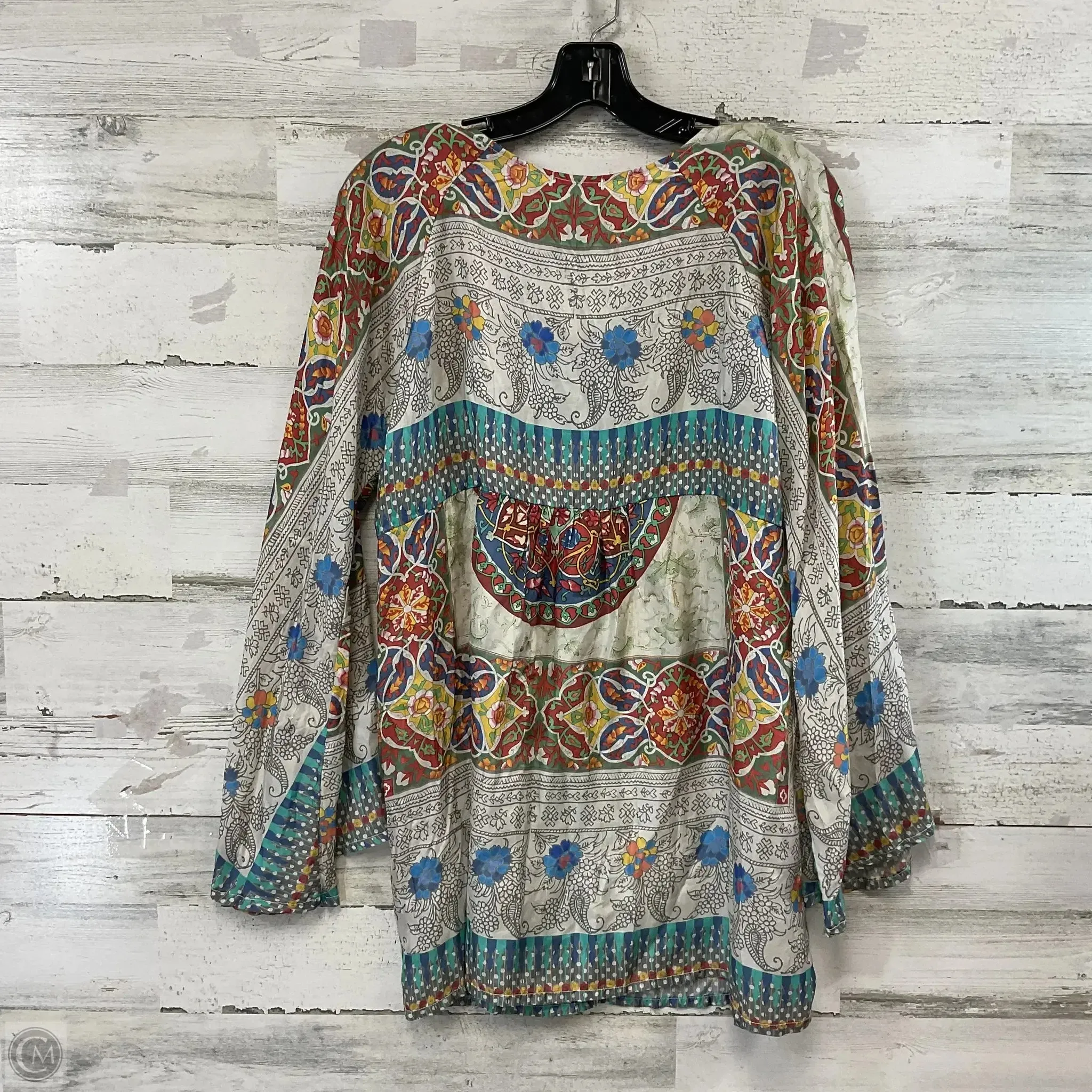 Blouse Long Sleeve By Johnny Was In Cream, Size: S Johnny Was Clothing