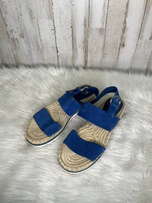 Blue & Brown Sandals Flats Marc Fisher, Size 7 marc-fisher