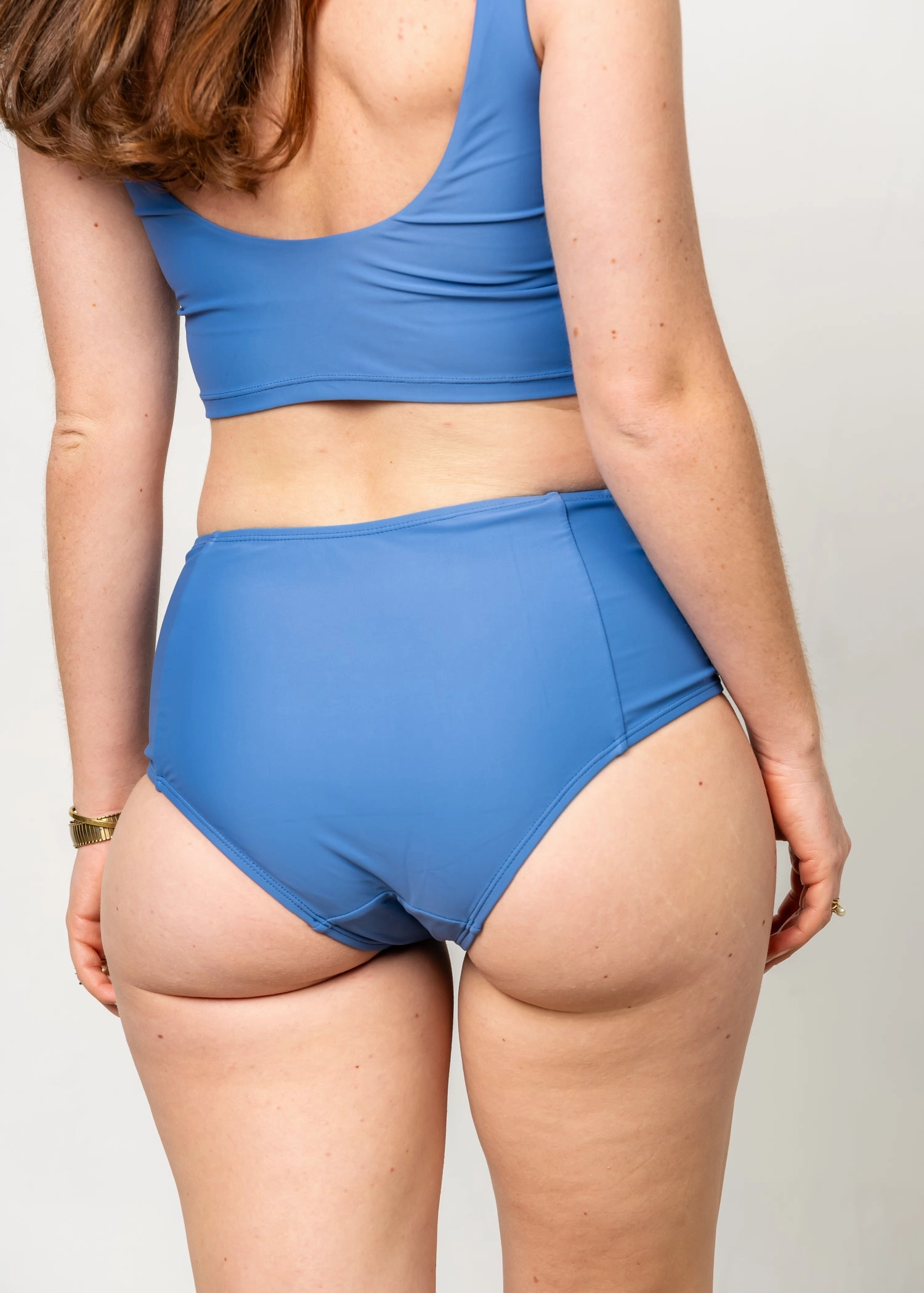 Blue Denim | Mid-Rise Bottoms