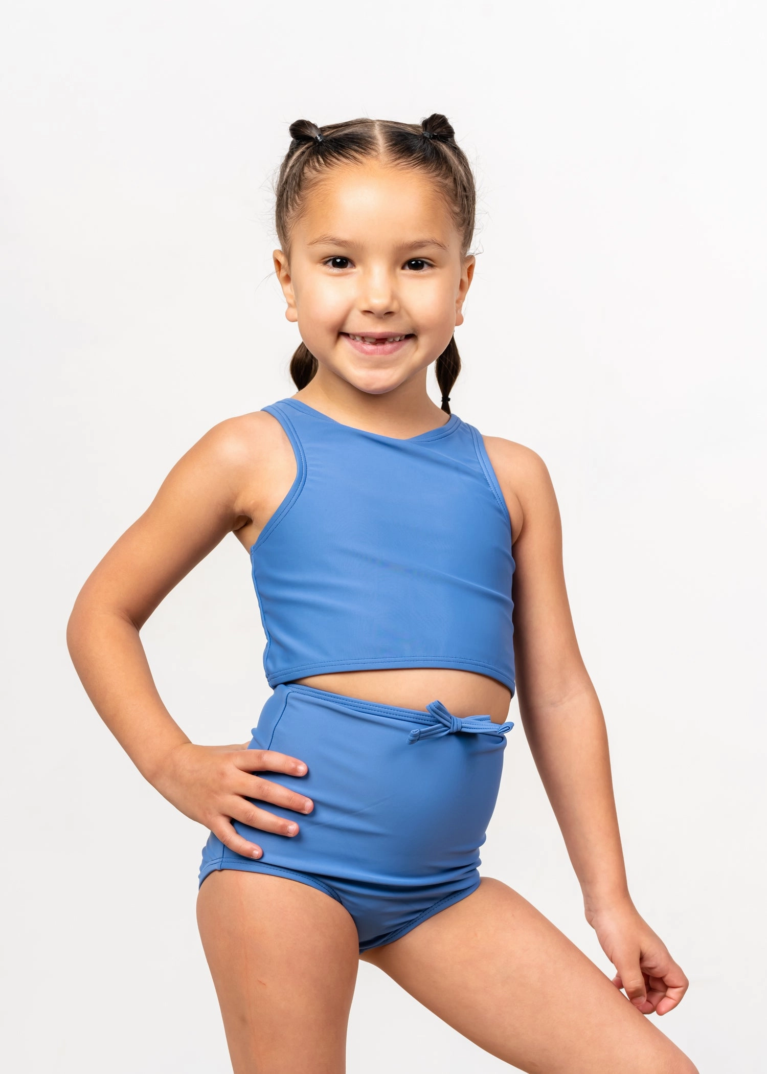 Blue Denim | Mini Racer Back Top