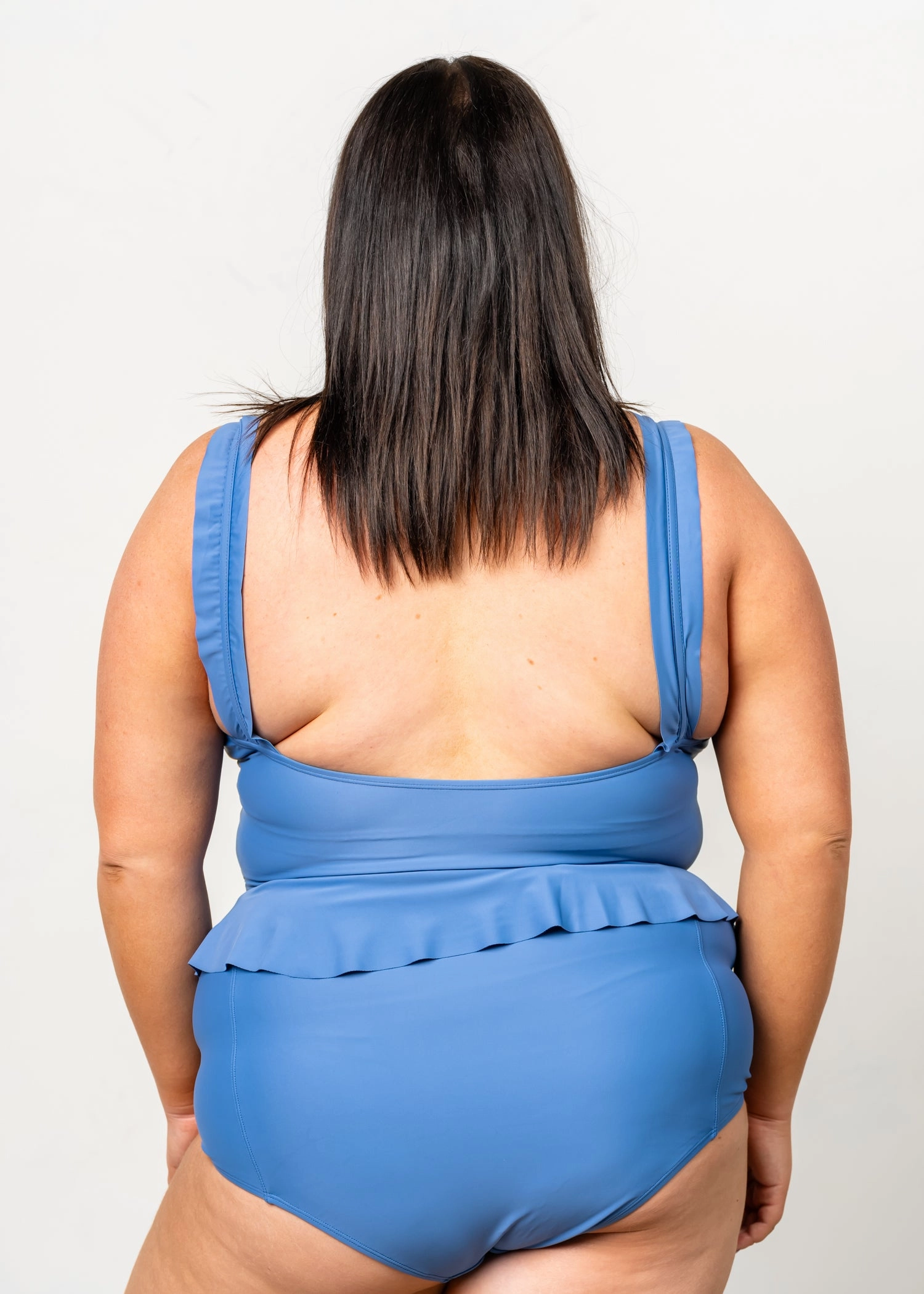 Blue Denim | Peplum Bottoms