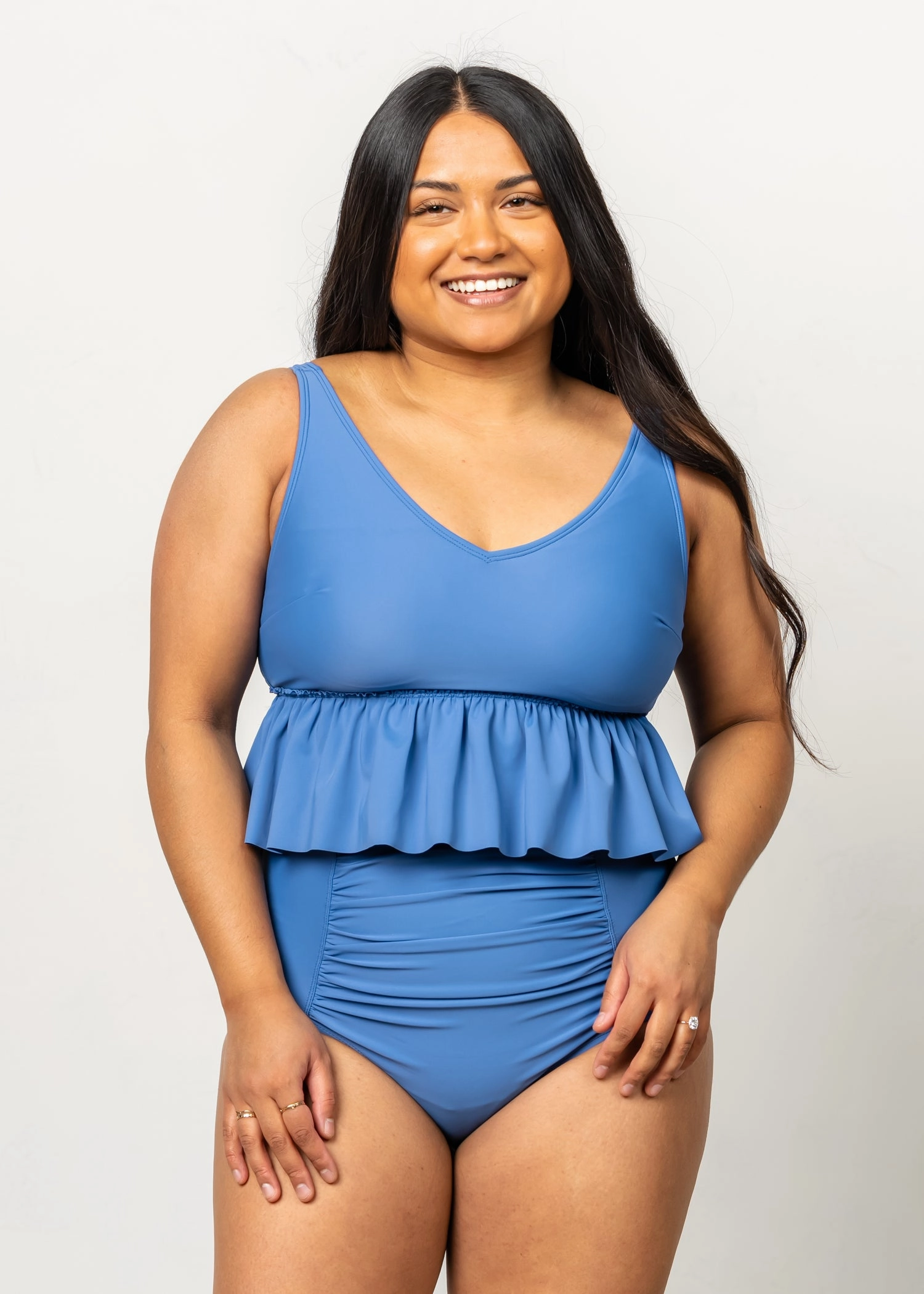 Blue Denim | Ruched Bottoms 2.0