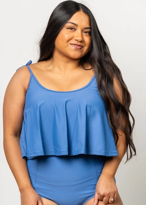 Blue Denim | Swing Top tankini swim tops, adjustable bikini tops