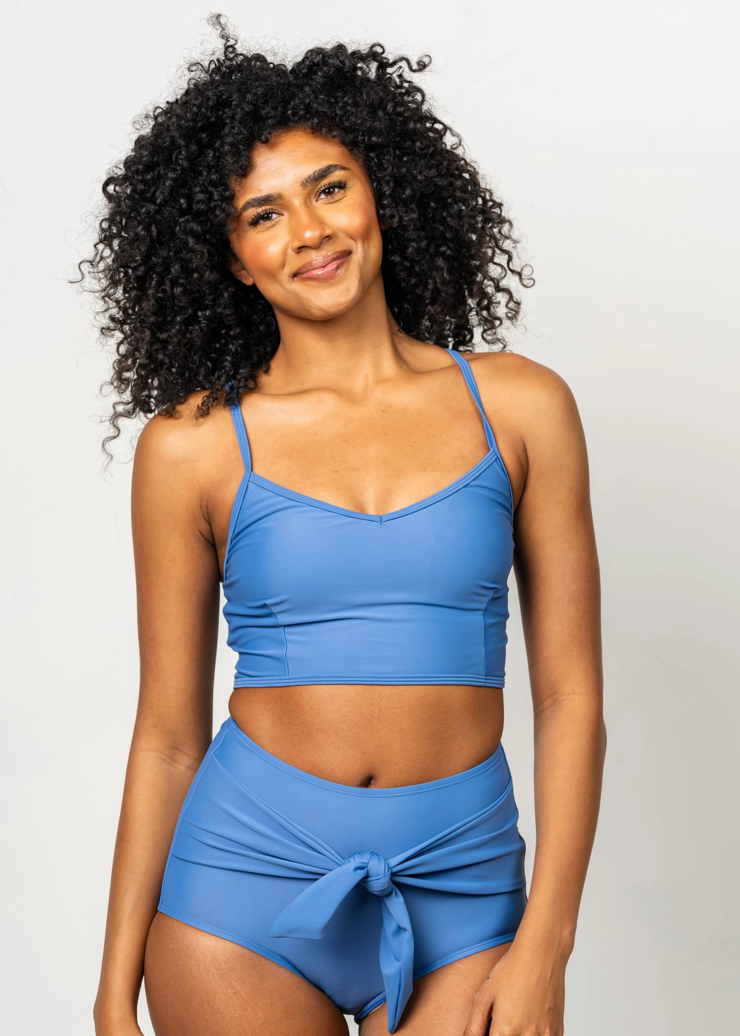 Blue Denim | V'D Crop Top