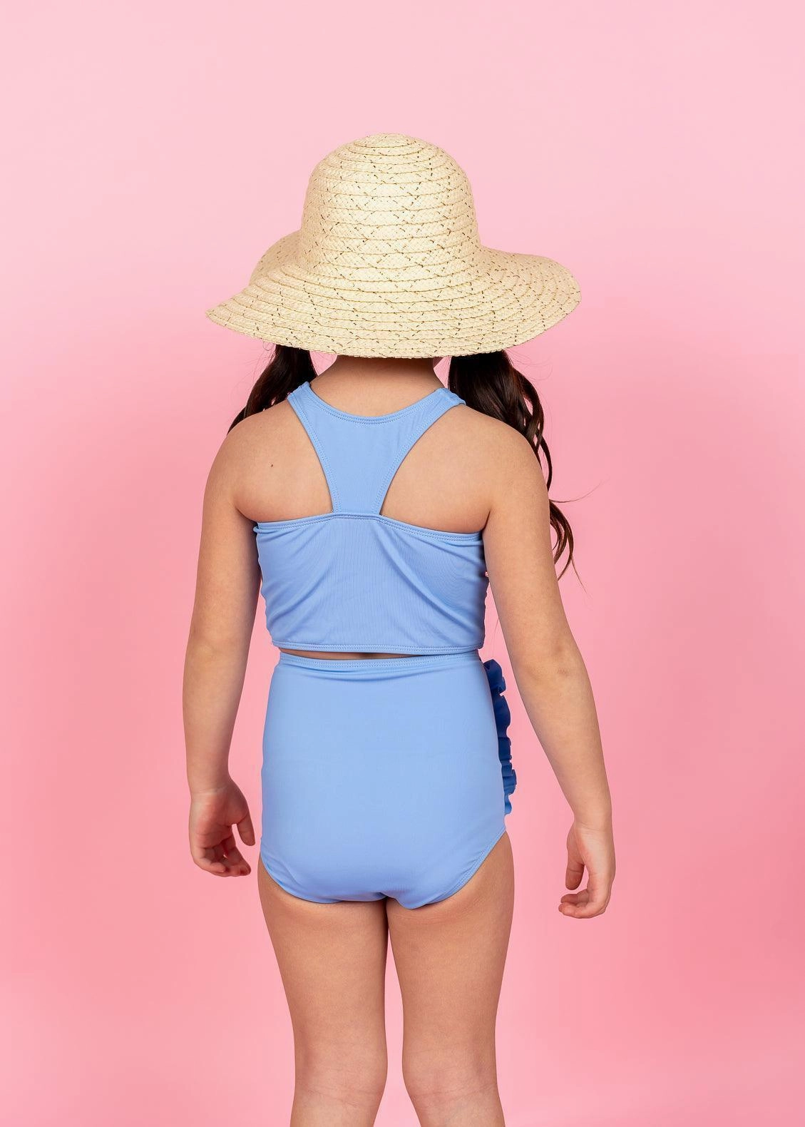 Blue Skies | Mini Down in Front Ruffle Bottoms