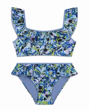 Boardies Amelia Older Girls Ruffles Bikini Set stylish teen girl swimsuits, teen girls swimwear sets