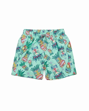 Boardies Tiki Masks Swim Short boys swimwear sets, boys swim trunks