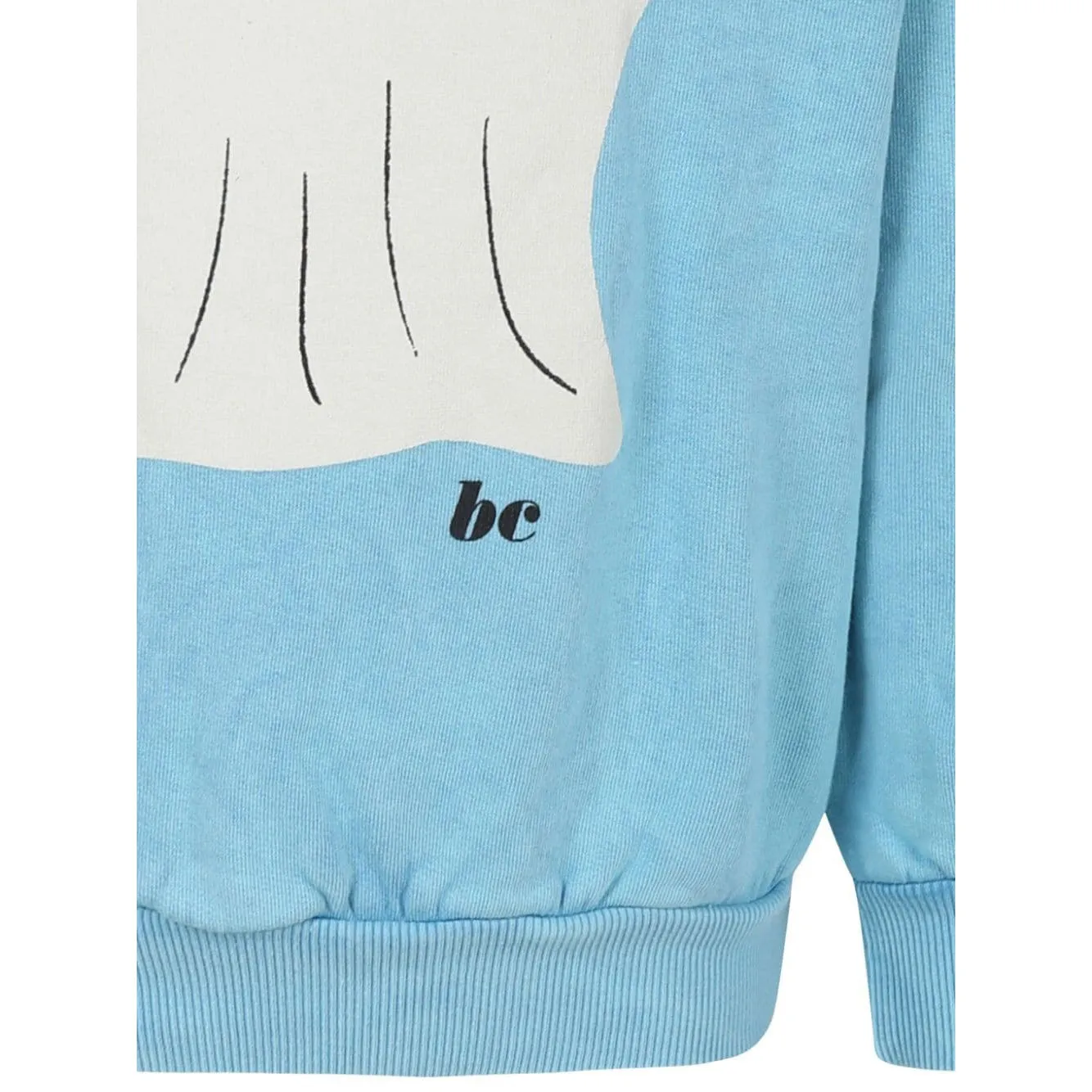 Bobo Choses Funny Ghost Ranglan Sleeve Sweatshirt - Light Blue