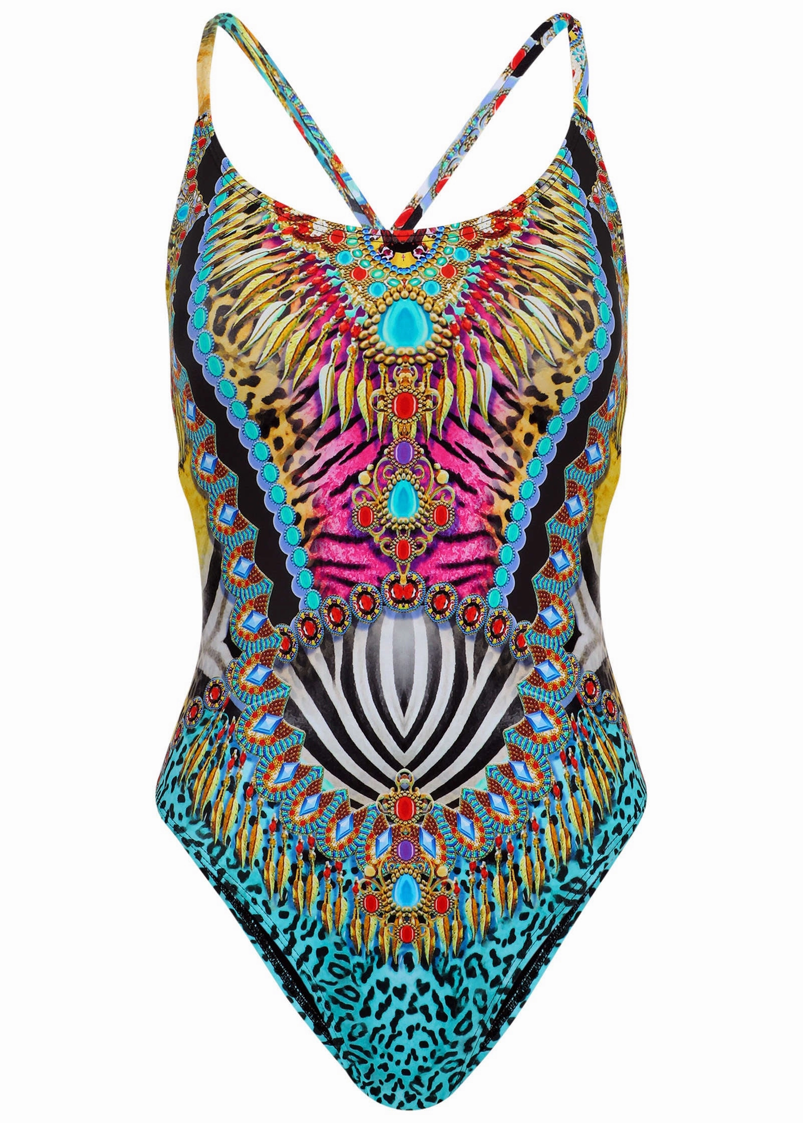 Bondi Beach One-Piece - Mirrored Jungle