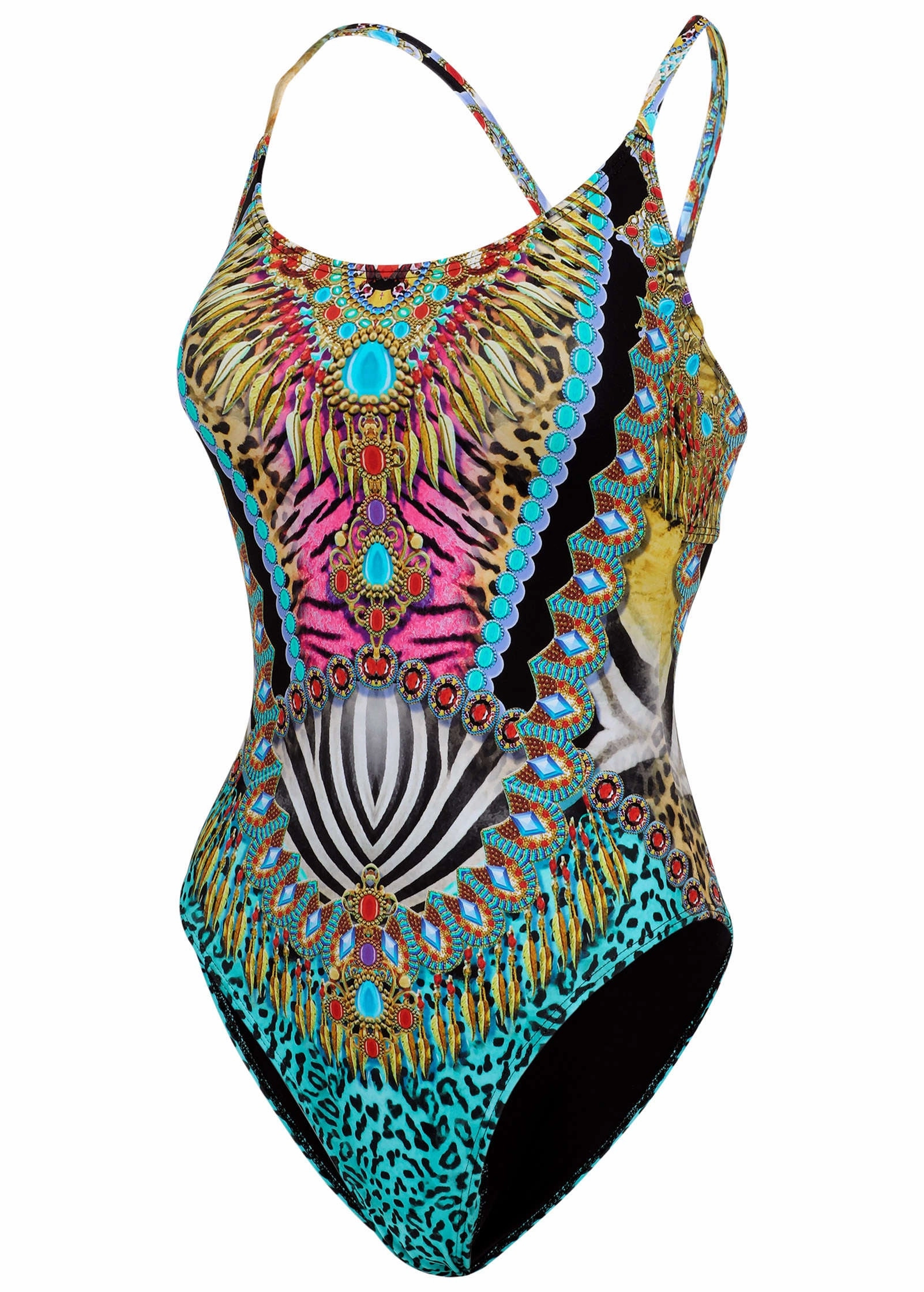 Bondi Beach One-Piece - Mirrored Jungle