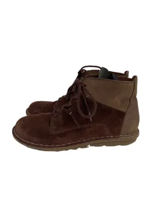 Boots Ankle Flats By Clarks In Maroon, Size: 8 clarks
