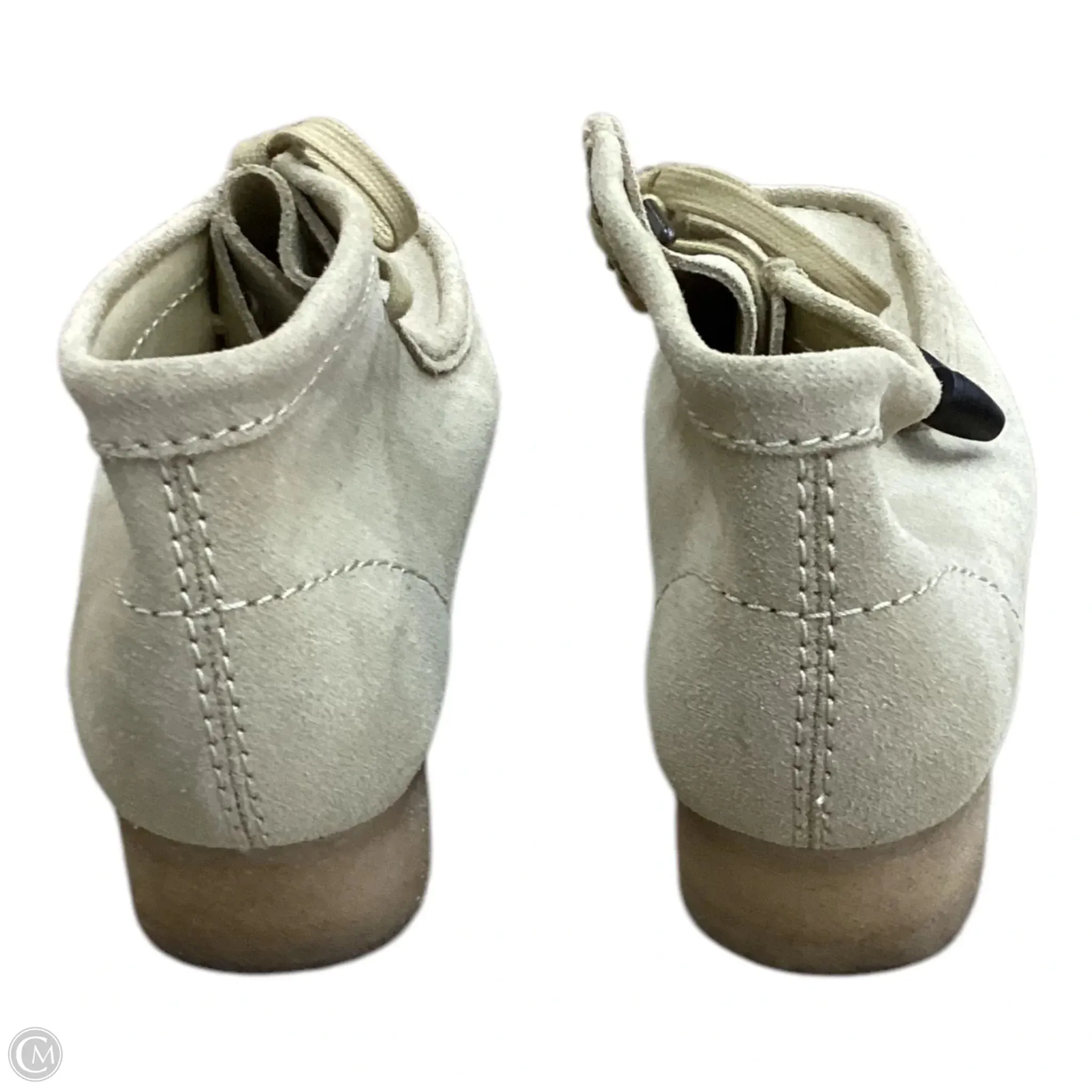 Boots Ankle Flats By Clarks In Tan, Size: 10 clarks