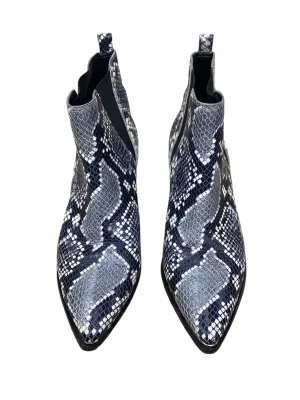 Boots Ankle Flats By Marc Fisher In Snakeskin Print, Size: 8 marc-fisher