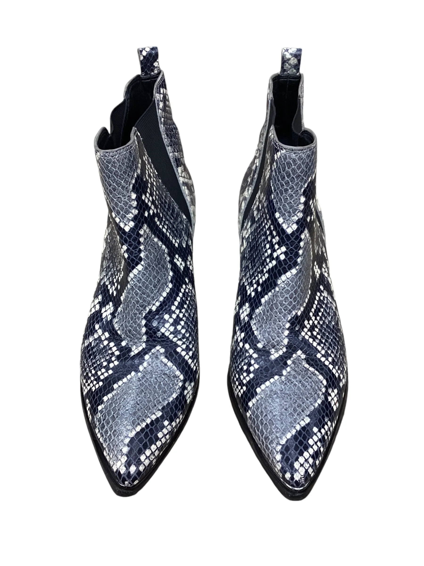 Boots Ankle Flats By Marc Fisher In Snakeskin Print, Size: 8 marc-fisher