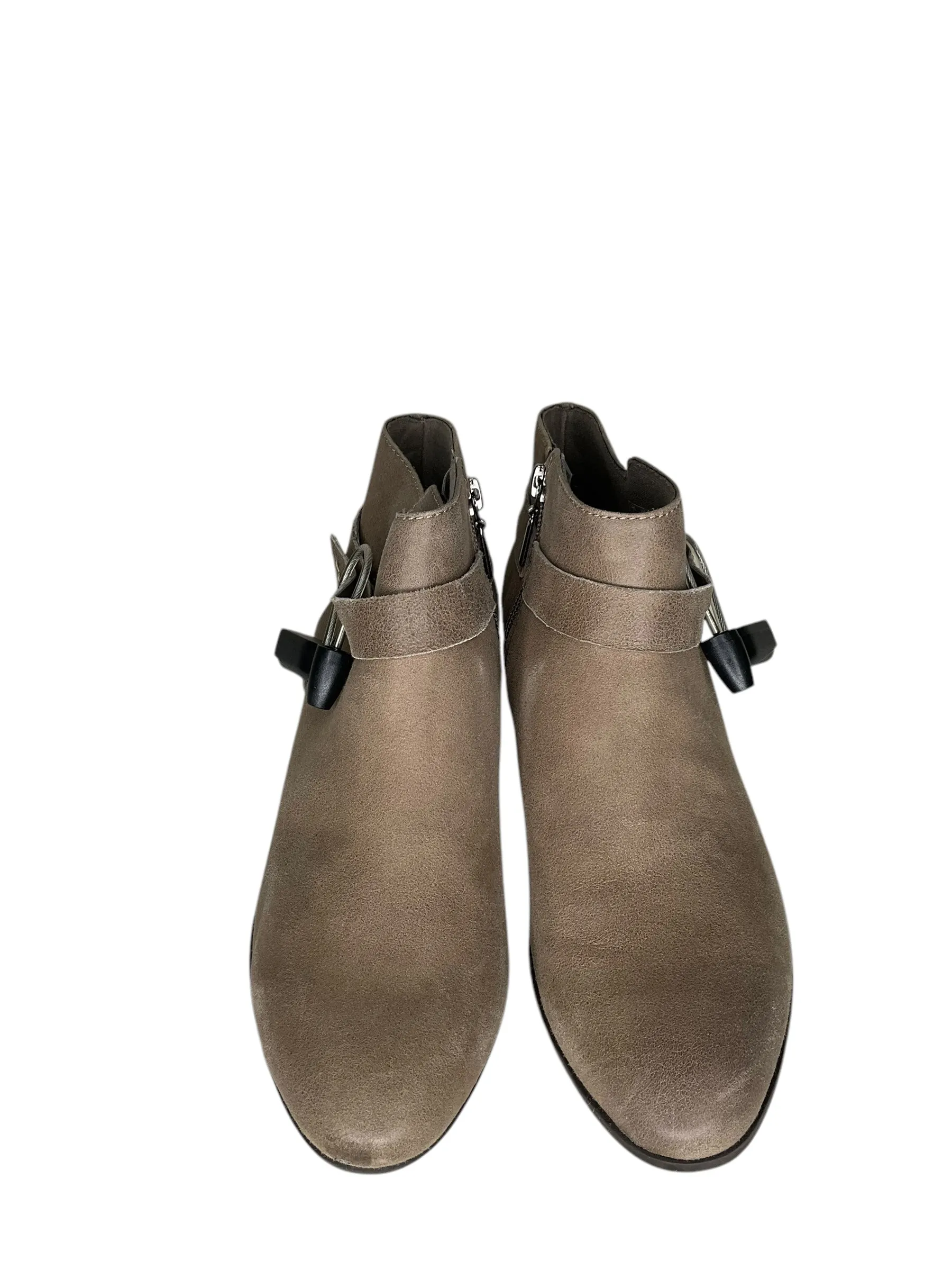 Boots Ankle Heels By Clarks In Beige, Size: 7.5 clarks