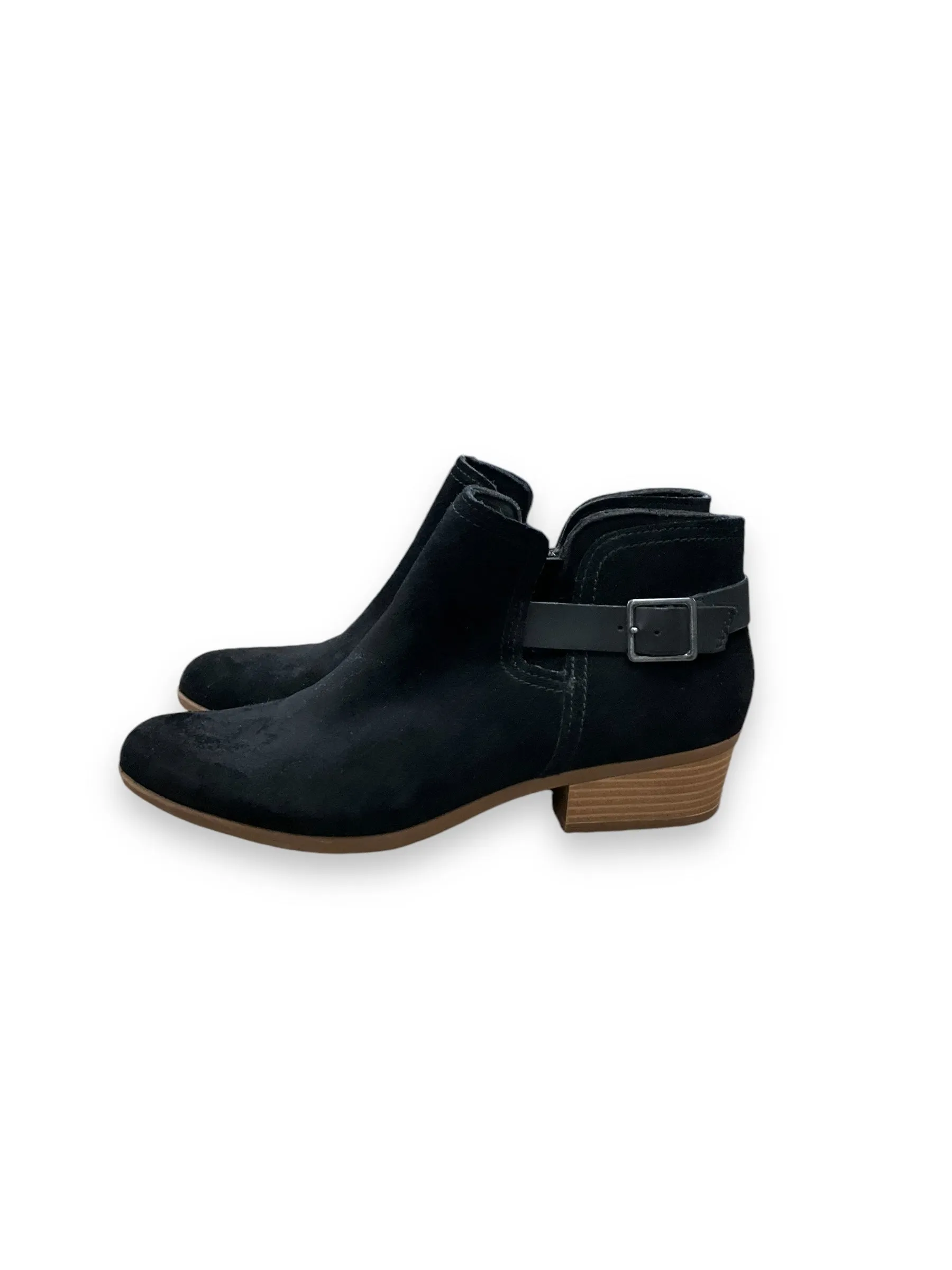 Boots Ankle Heels By Clarks In Black, Size: 10 clarks
