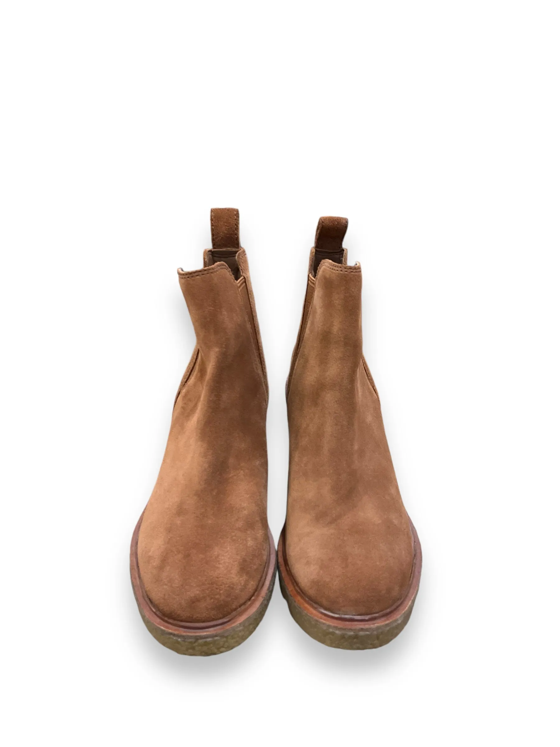 Boots Ankle Heels By Clarks In Brown, Size: 7 clarks