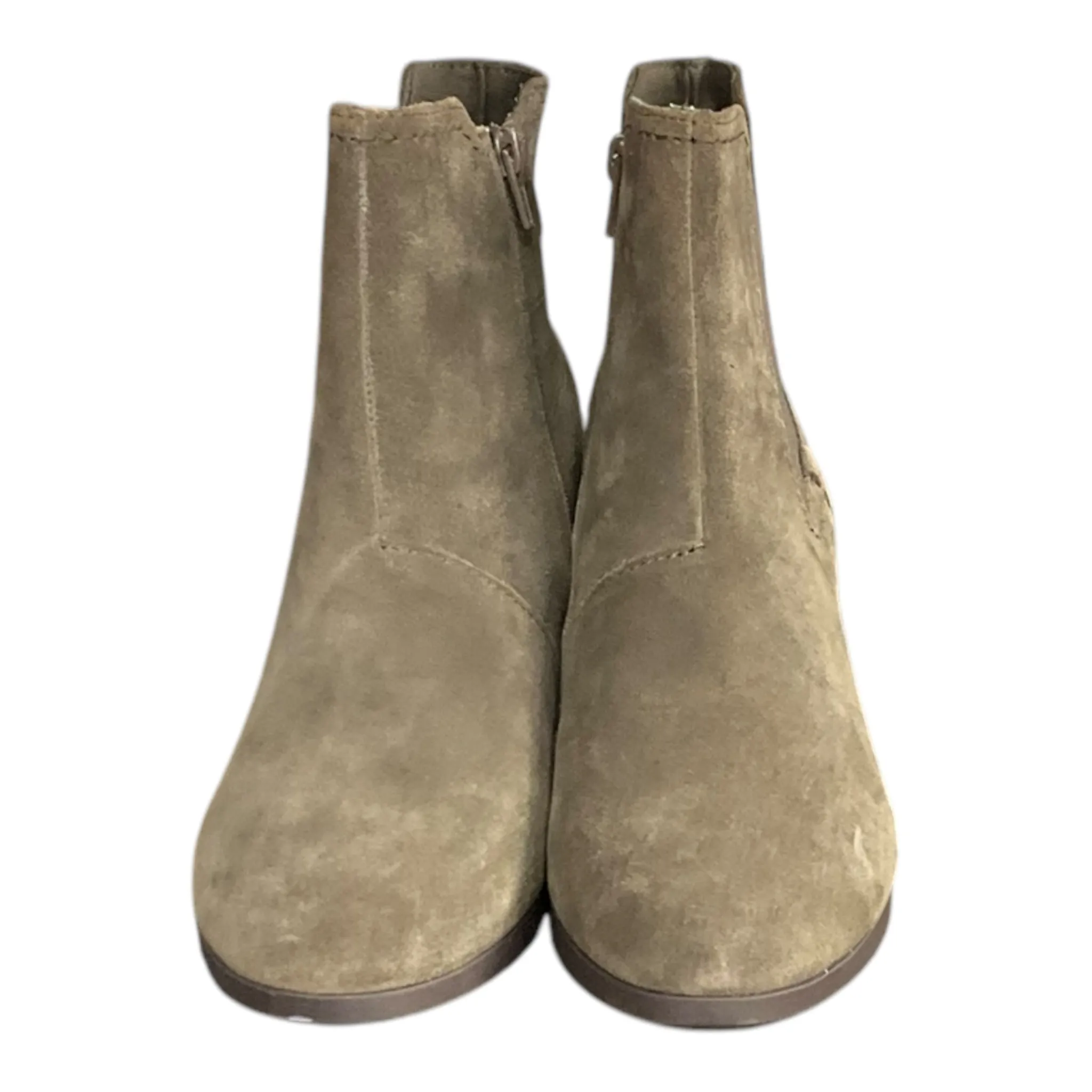Boots Ankle Heels By Clarks In Taupe, Size: 8.5 clarks
