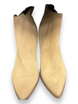 Boots Ankle Heels By Marc Fisher In Beige, Size: 9 marc-fisher