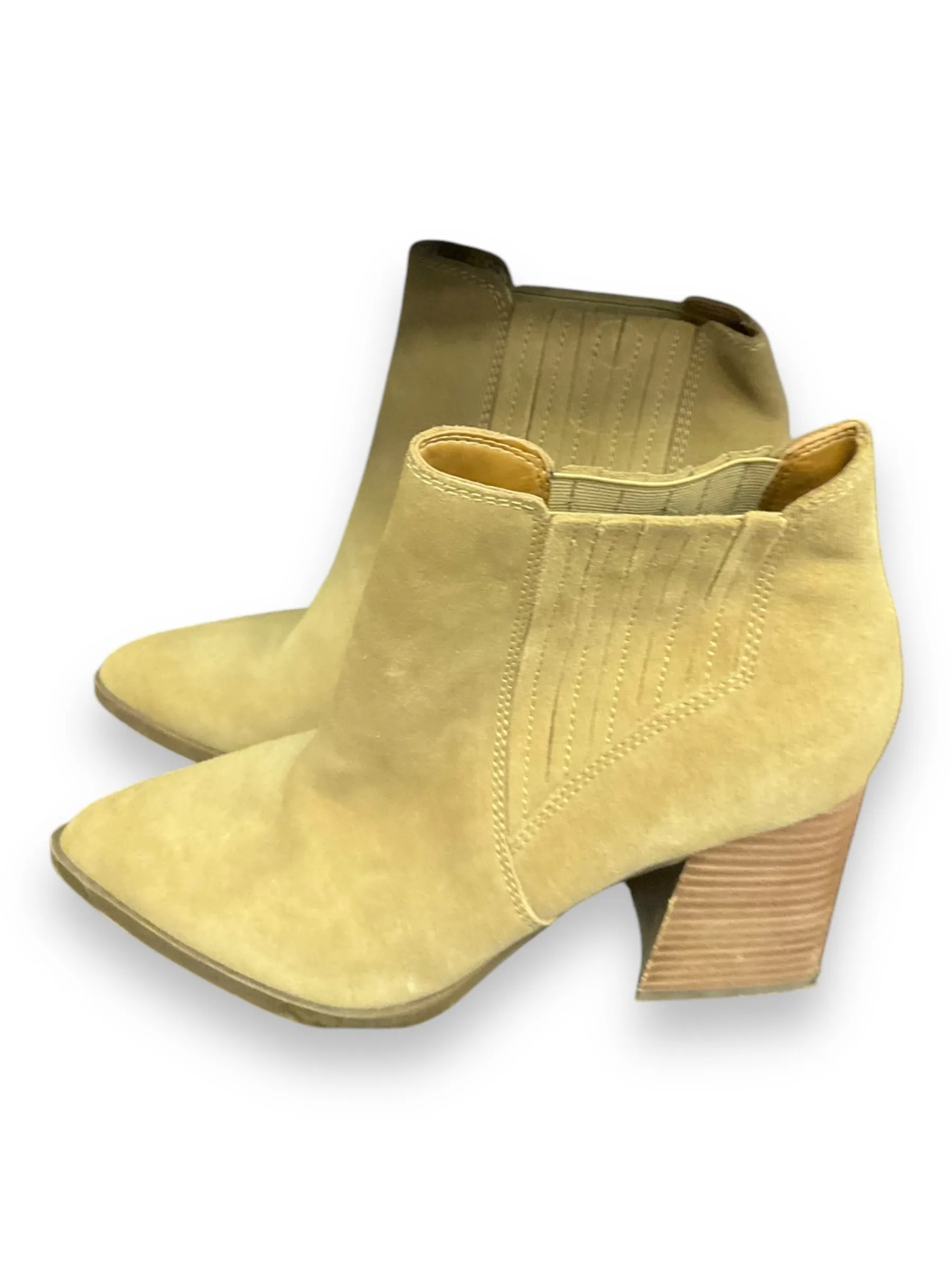 Boots Ankle Heels By Marc Fisher In Beige, Size: 9 marc-fisher