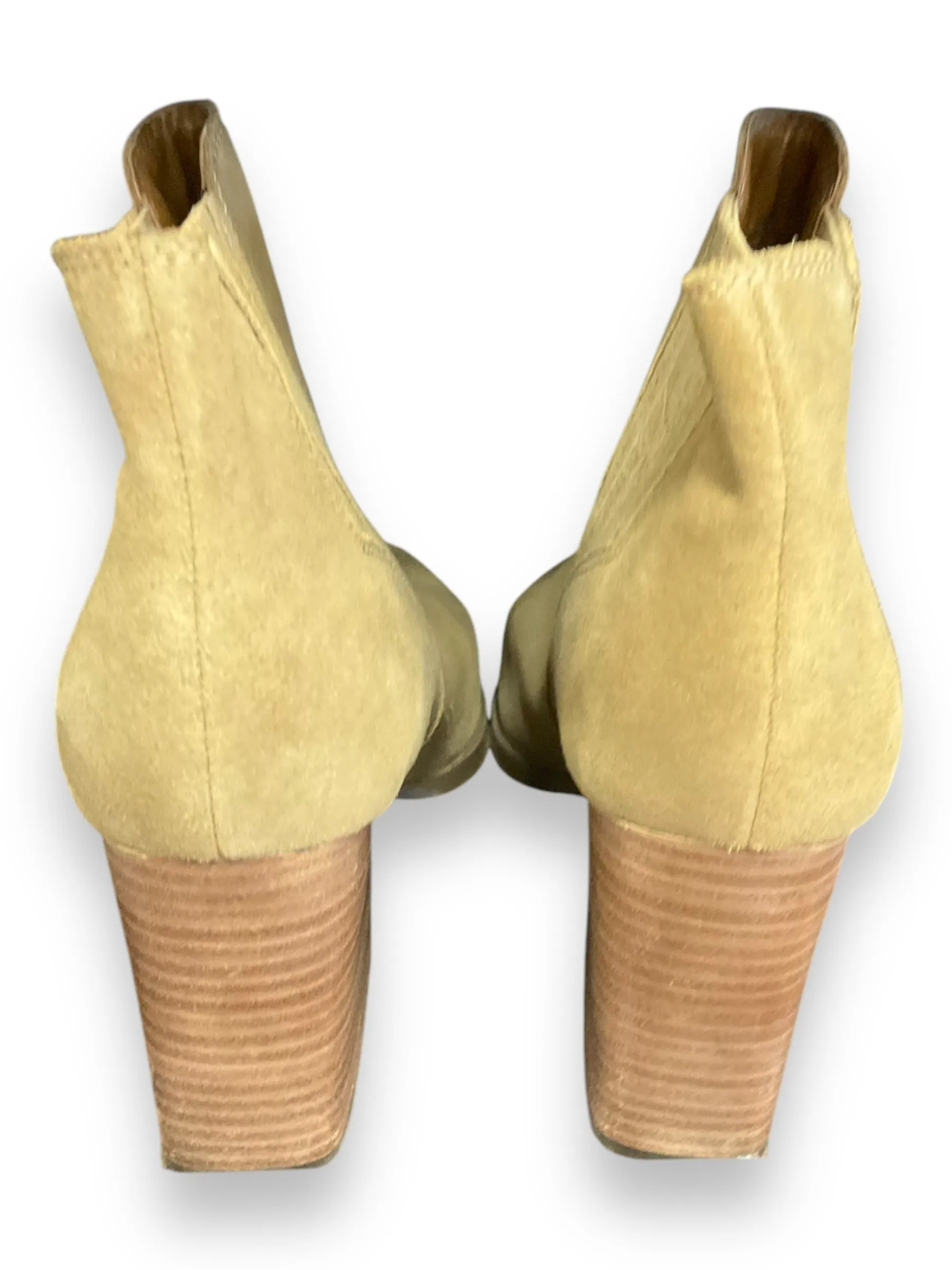 Boots Ankle Heels By Marc Fisher In Beige, Size: 9 marc-fisher