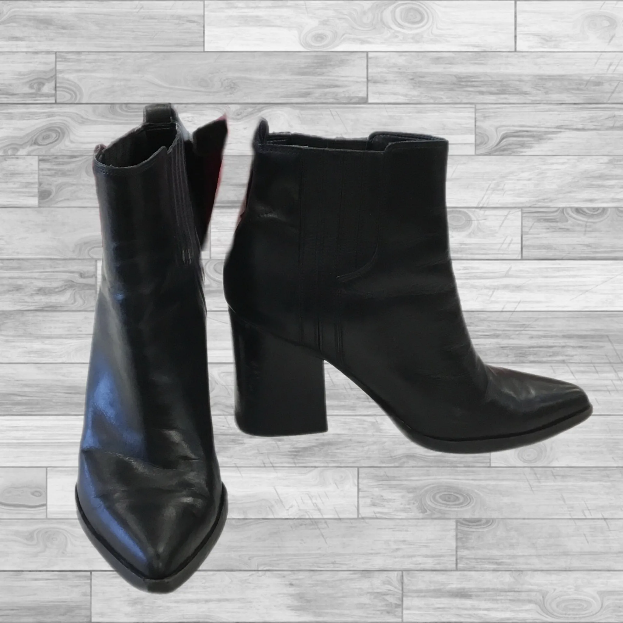 Boots Ankle Heels By Marc Fisher In Black, Size: 10 marc-fisher