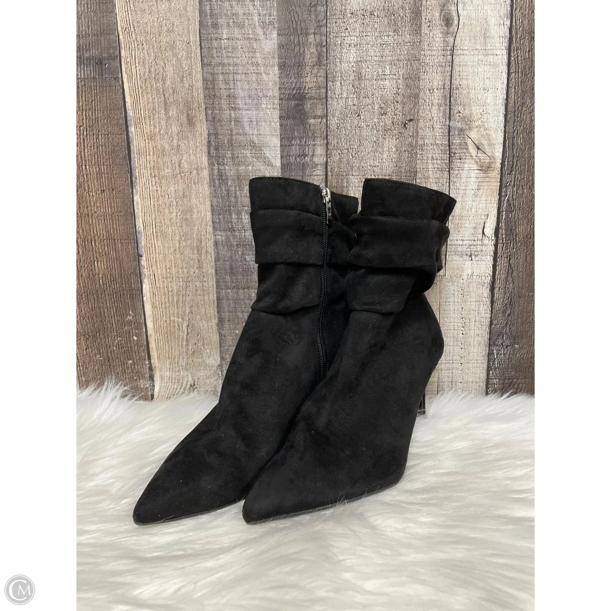 Boots Ankle Heels By Marc Fisher In Black, Size: 7.5 marc-fisher