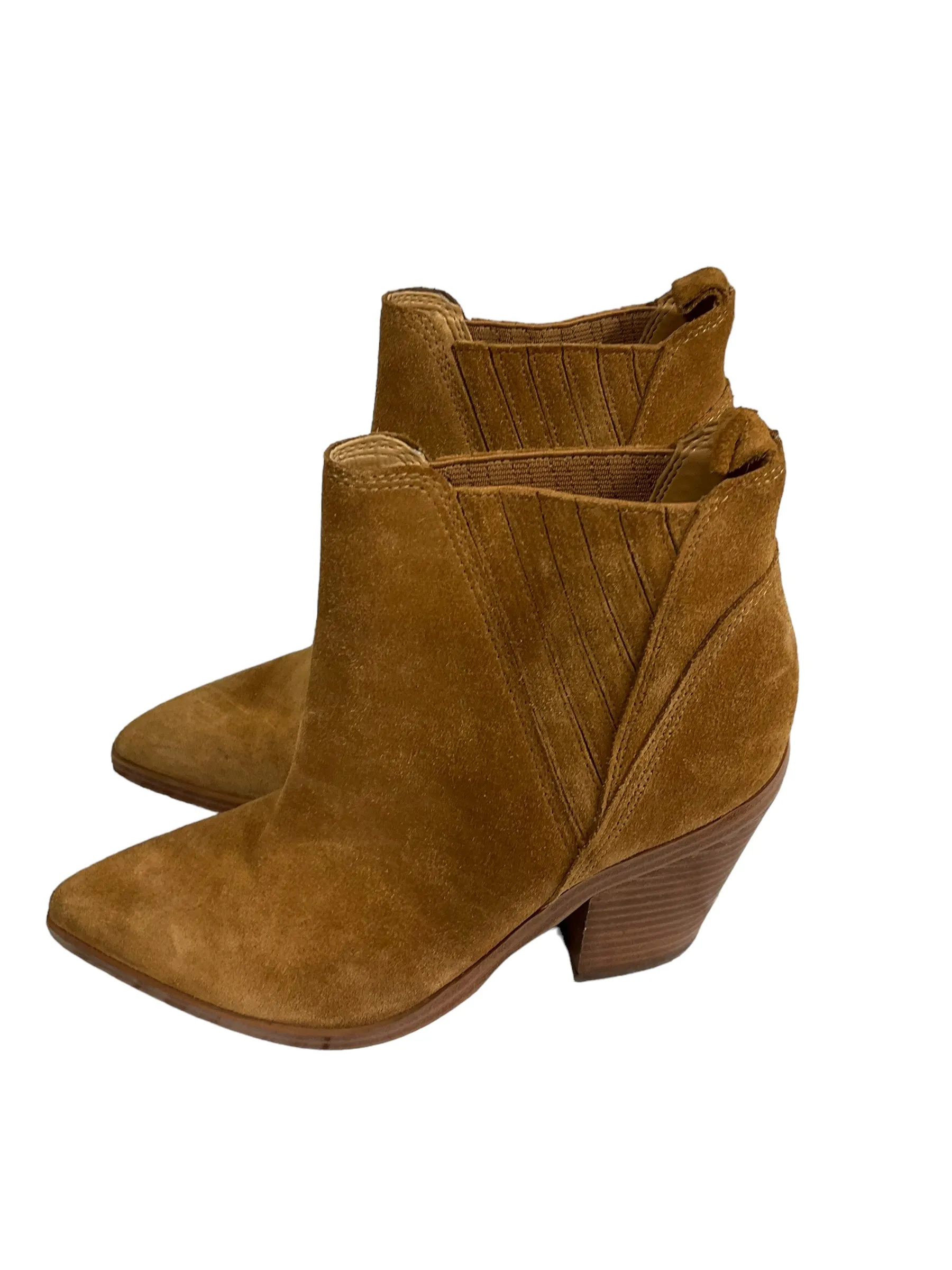 Boots Ankle Heels By Marc Fisher In Brown, Size: 6 marc-fisher