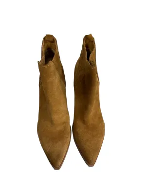 Boots Ankle Heels By Marc Fisher In Brown, Size: 6 marc-fisher