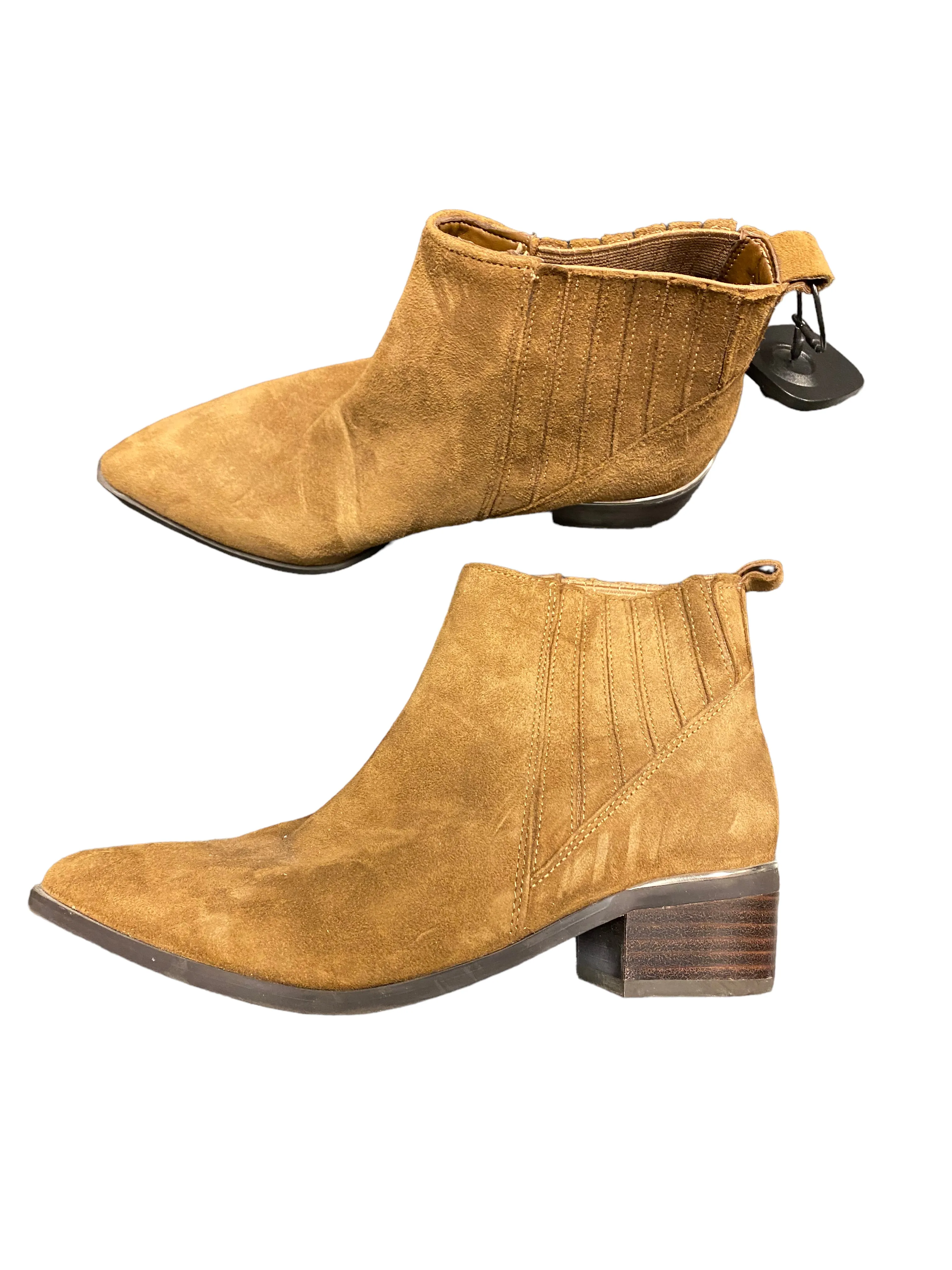 Boots Ankle Heels By Marc Fisher In Brown, Size: 6 marc-fisher