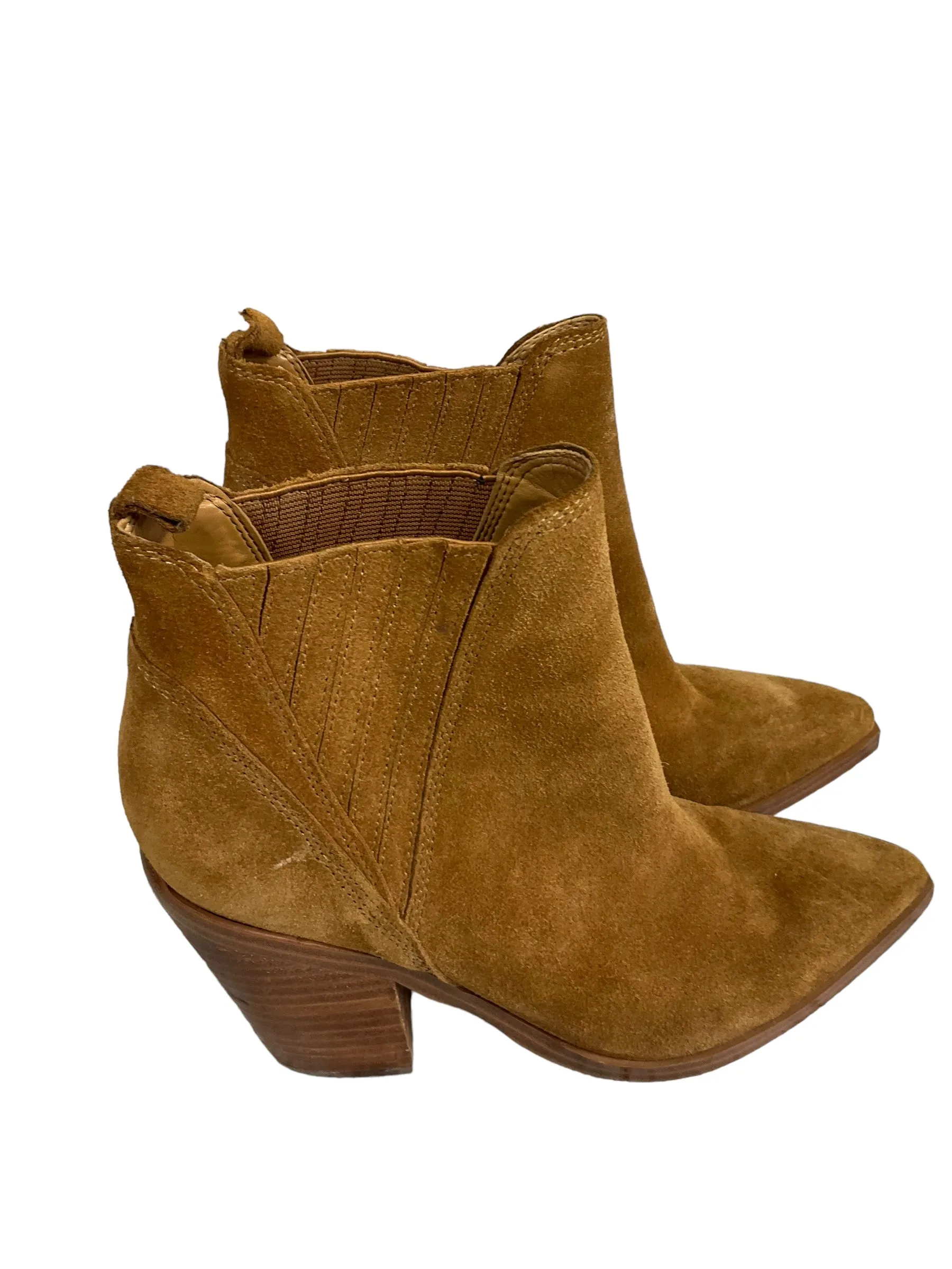 Boots Ankle Heels By Marc Fisher In Brown, Size: 6 marc-fisher