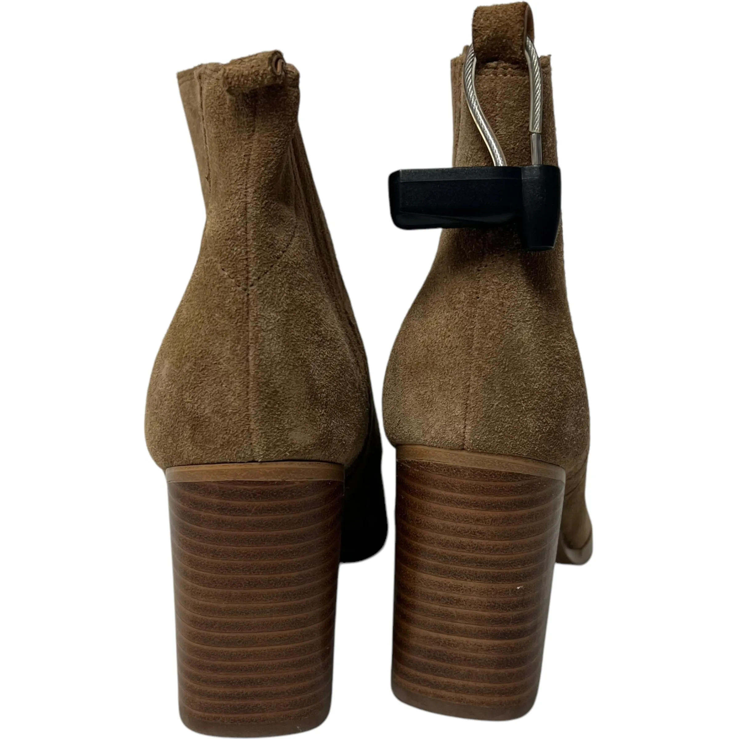 Boots Ankle Heels By Marc Fisher In Brown, Size: 7 marc-fisher