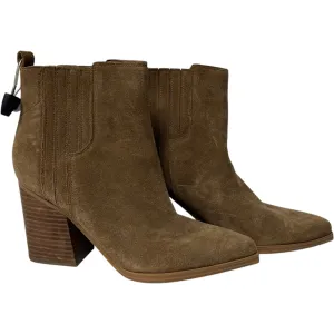 Boots Ankle Heels By Marc Fisher In Brown, Size: 7 marc-fisher