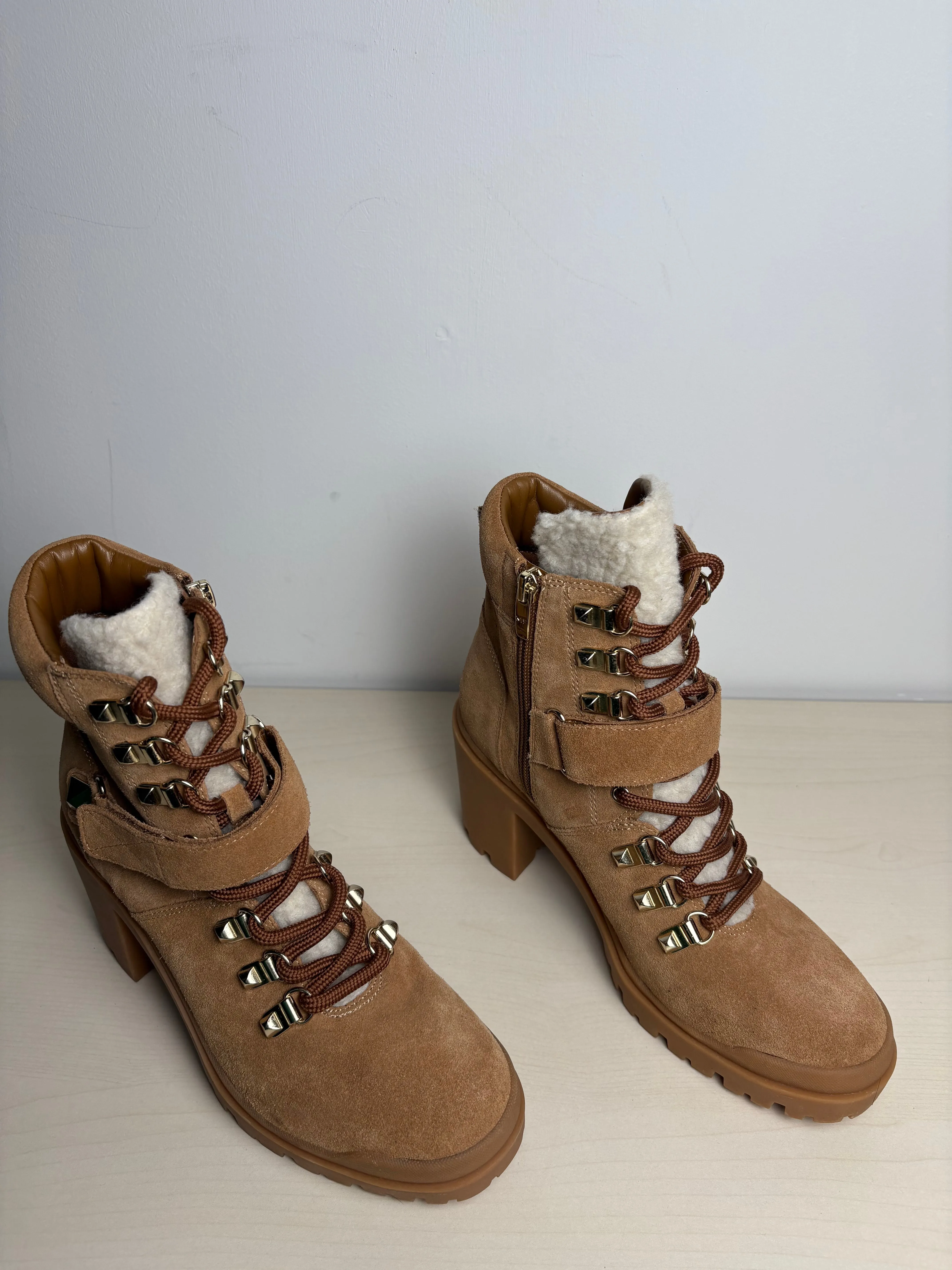 Boots Ankle Heels By Marc Fisher In Brown, Size: 7.5 marc-fisher