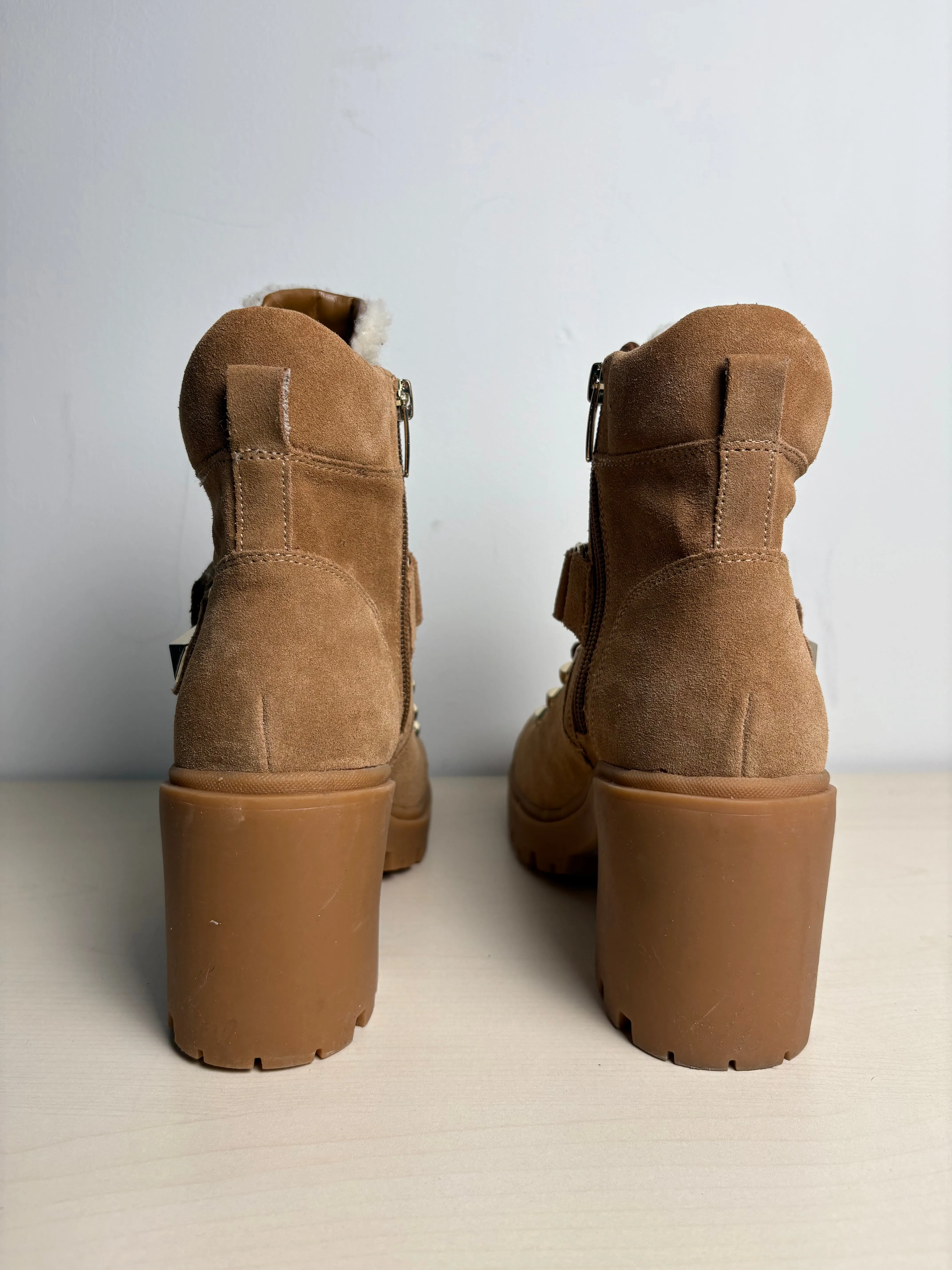Boots Ankle Heels By Marc Fisher In Brown, Size: 7.5 marc-fisher