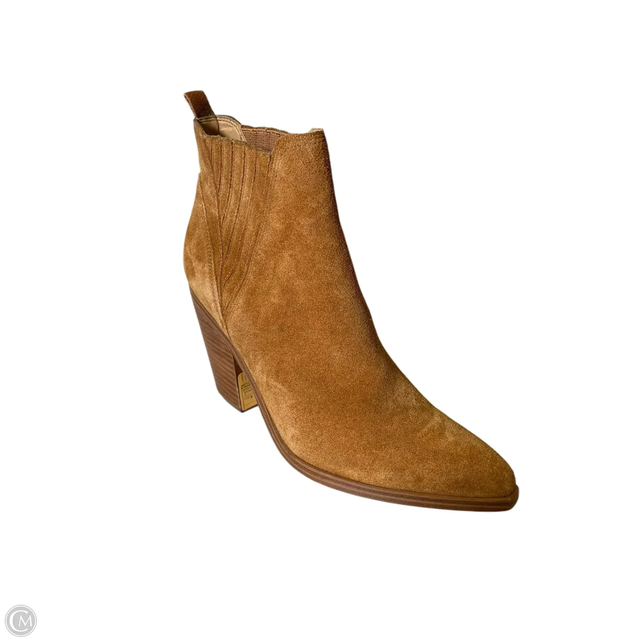 Boots Ankle Heels By Marc Fisher In Brown, Size: 9 marc-fisher