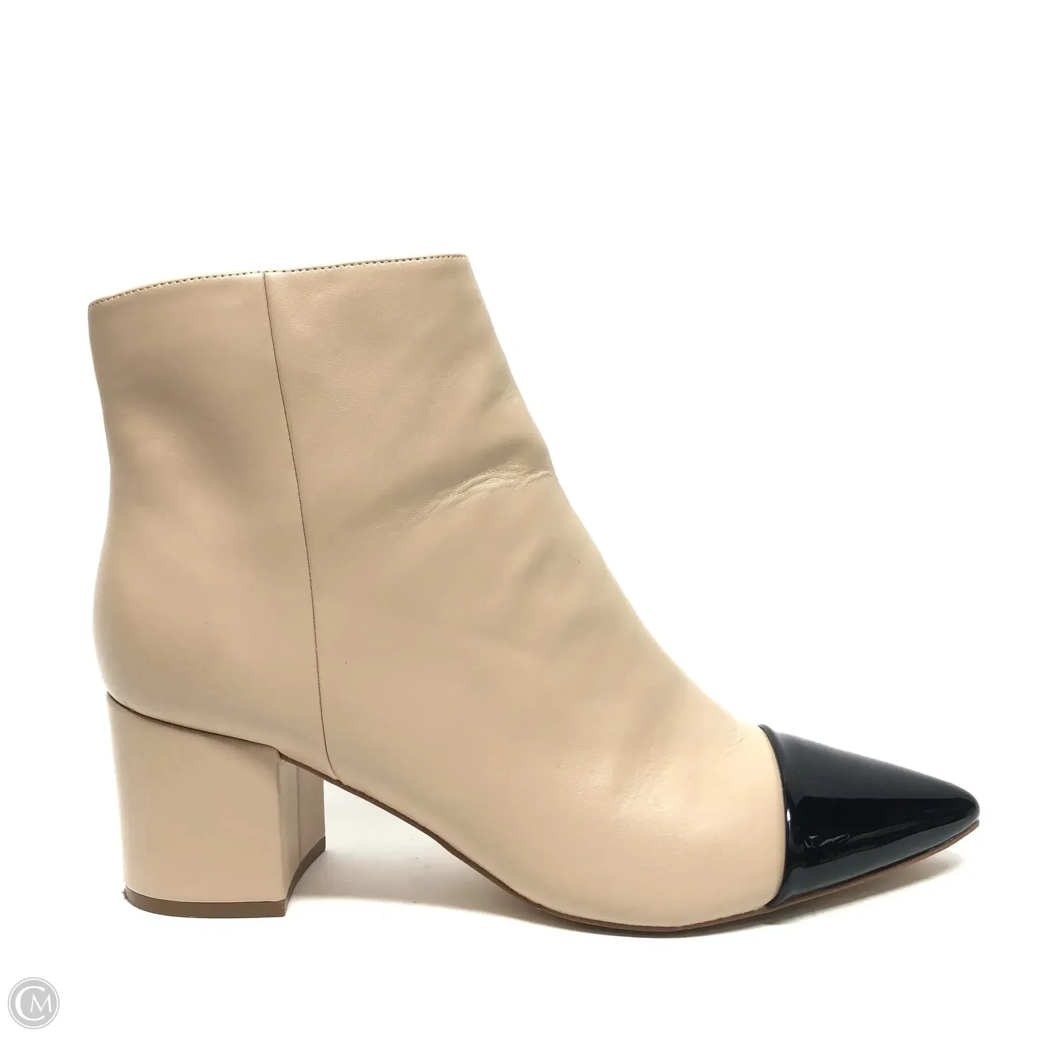 Boots Ankle Heels By Marc Fisher In Cream, Size: 9.5 marc-fisher