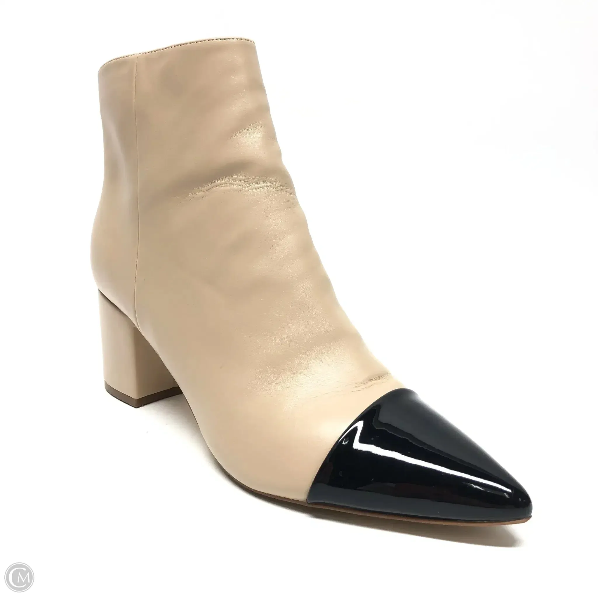 Boots Ankle Heels By Marc Fisher In Cream, Size: 9.5 marc-fisher