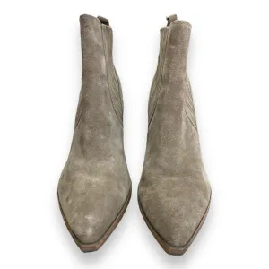 Boots Ankle Heels By Marc Fisher In Tan, Size: 9.5 marc-fisher