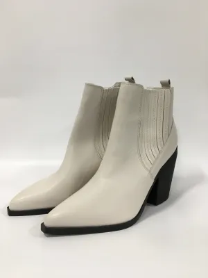 Boots Ankle Heels By Marc Fisher In White, Size: 10 marc-fisher