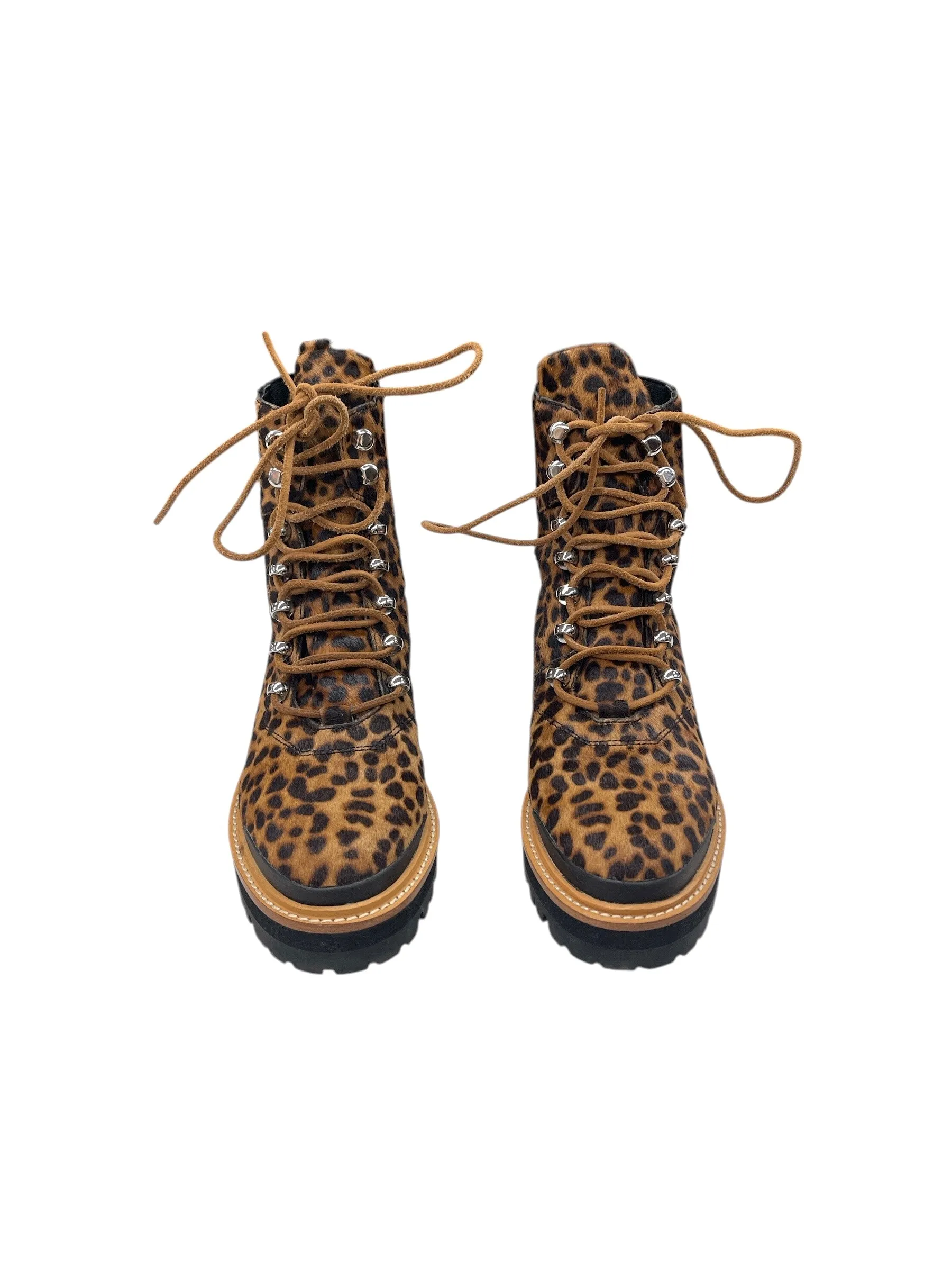 Boots Combat By Marc Fisher In Animal Print, Size: 7 marc-fisher