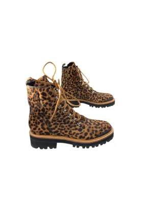 Boots Combat By Marc Fisher In Animal Print, Size: 7 marc-fisher