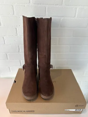 Boots Knee Flats By Clarks In Brown, Size: 8 clarks