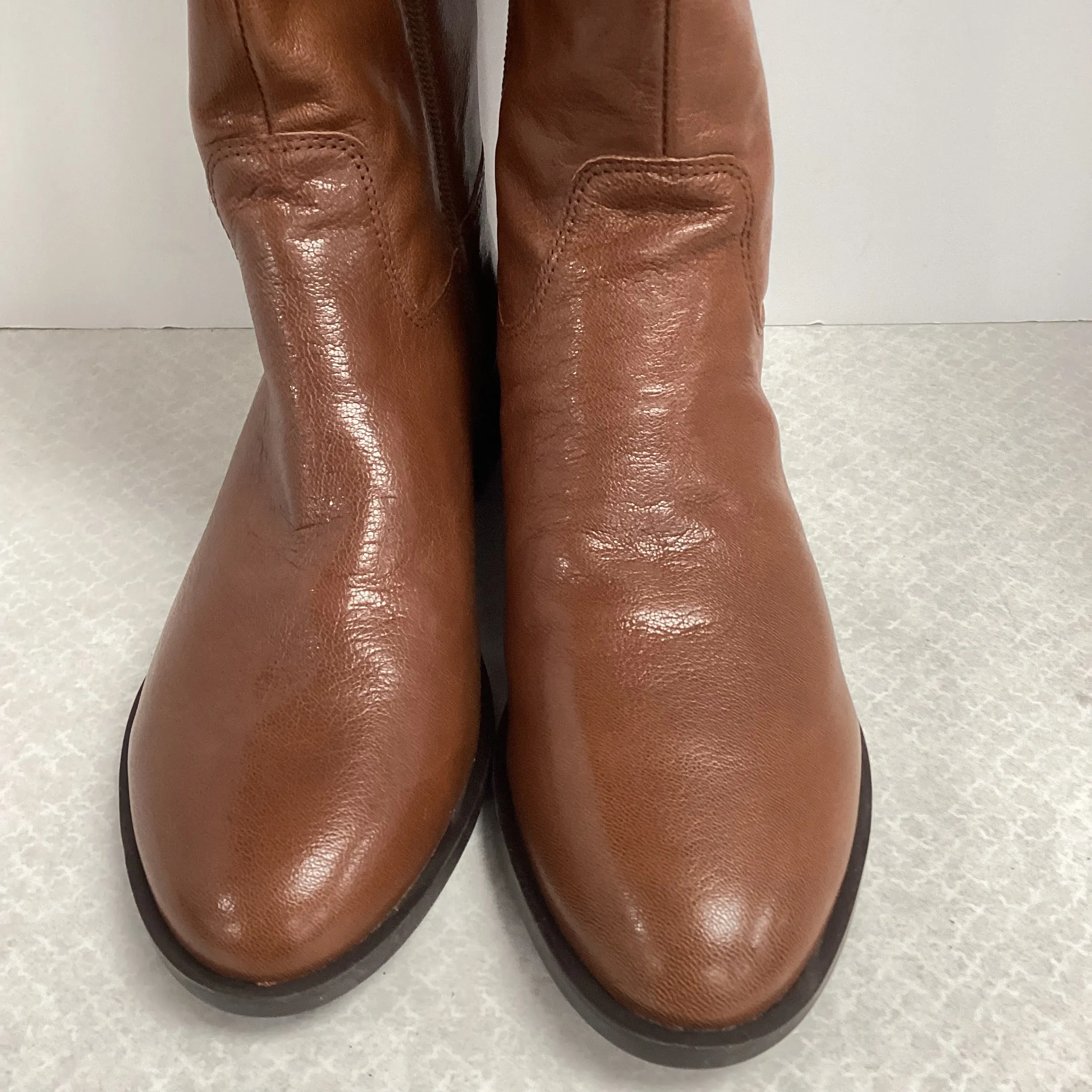 Boots Knee Flats By Marc Fisher In Brown, Size: 9.5 marc-fisher