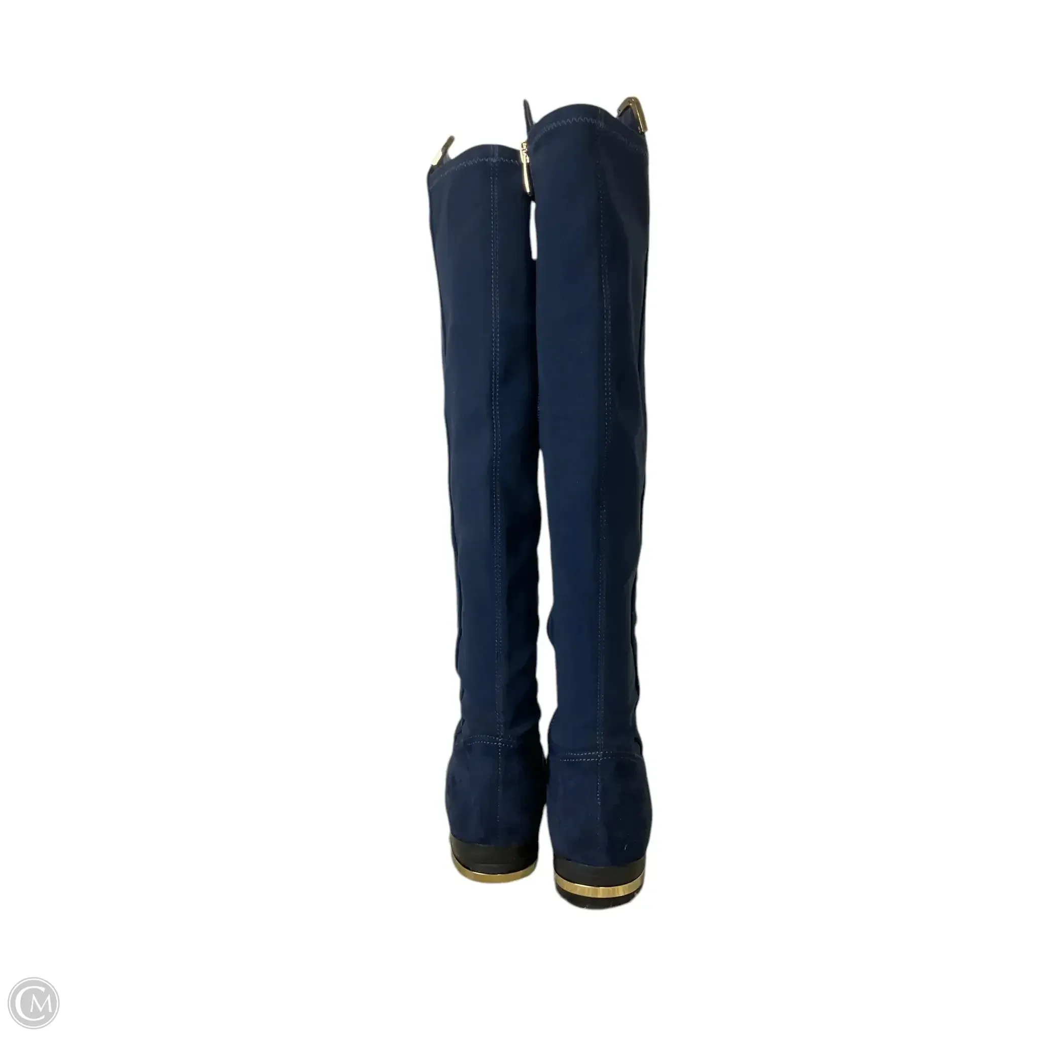 Boots Knee Flats By Marc Fisher In Navy, Size: 8.5 marc-fisher