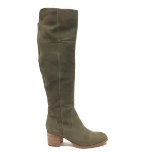 Boots Knee Heels By Marc Fisher In Green, Size: 7.5 marc-fisher