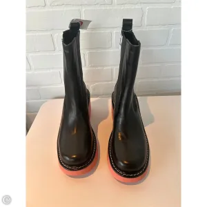 Boots Mid-calf Heels By Marc Fisher In Black & Pink, Size: 9.5 marc-fisher