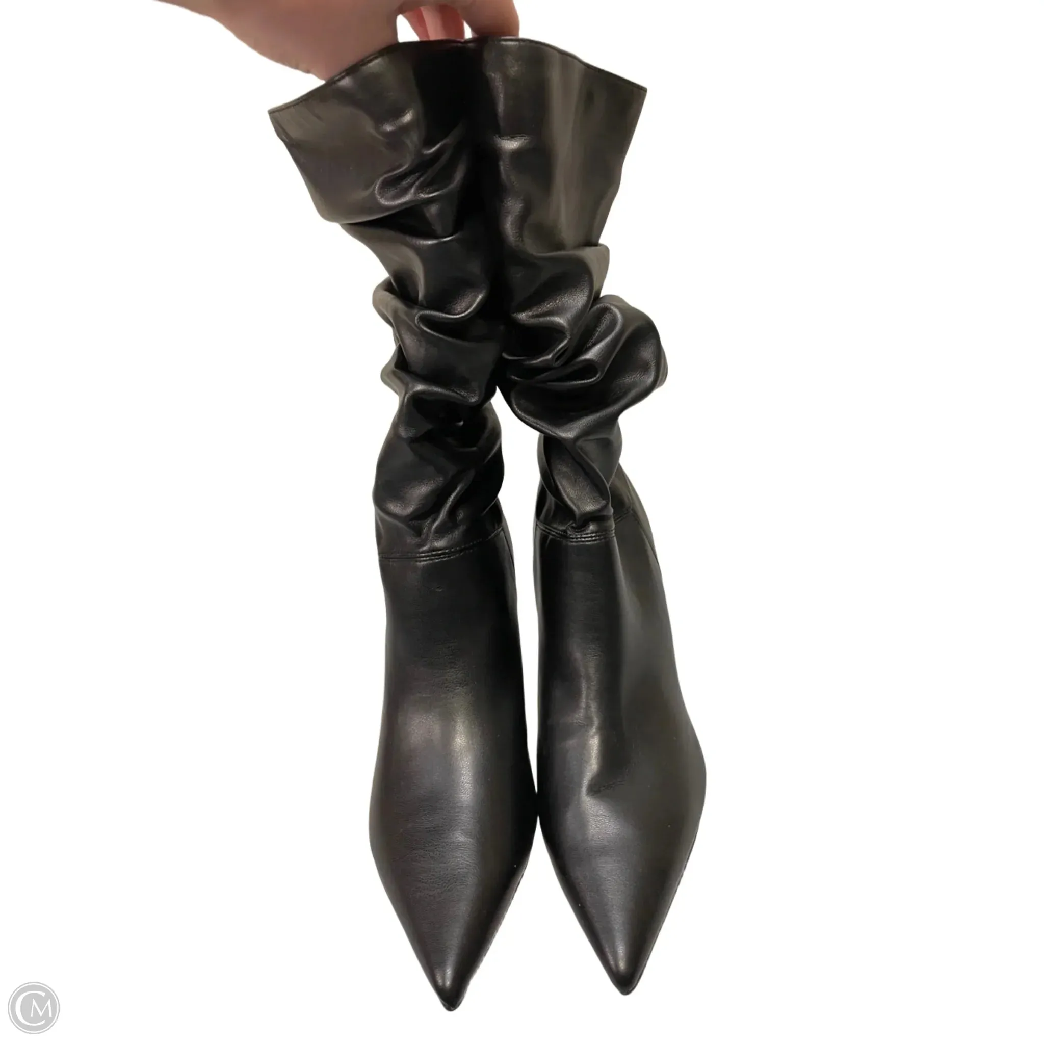 Boots Mid-calf Heels By Marc Fisher In Black, Size: 8 marc-fisher