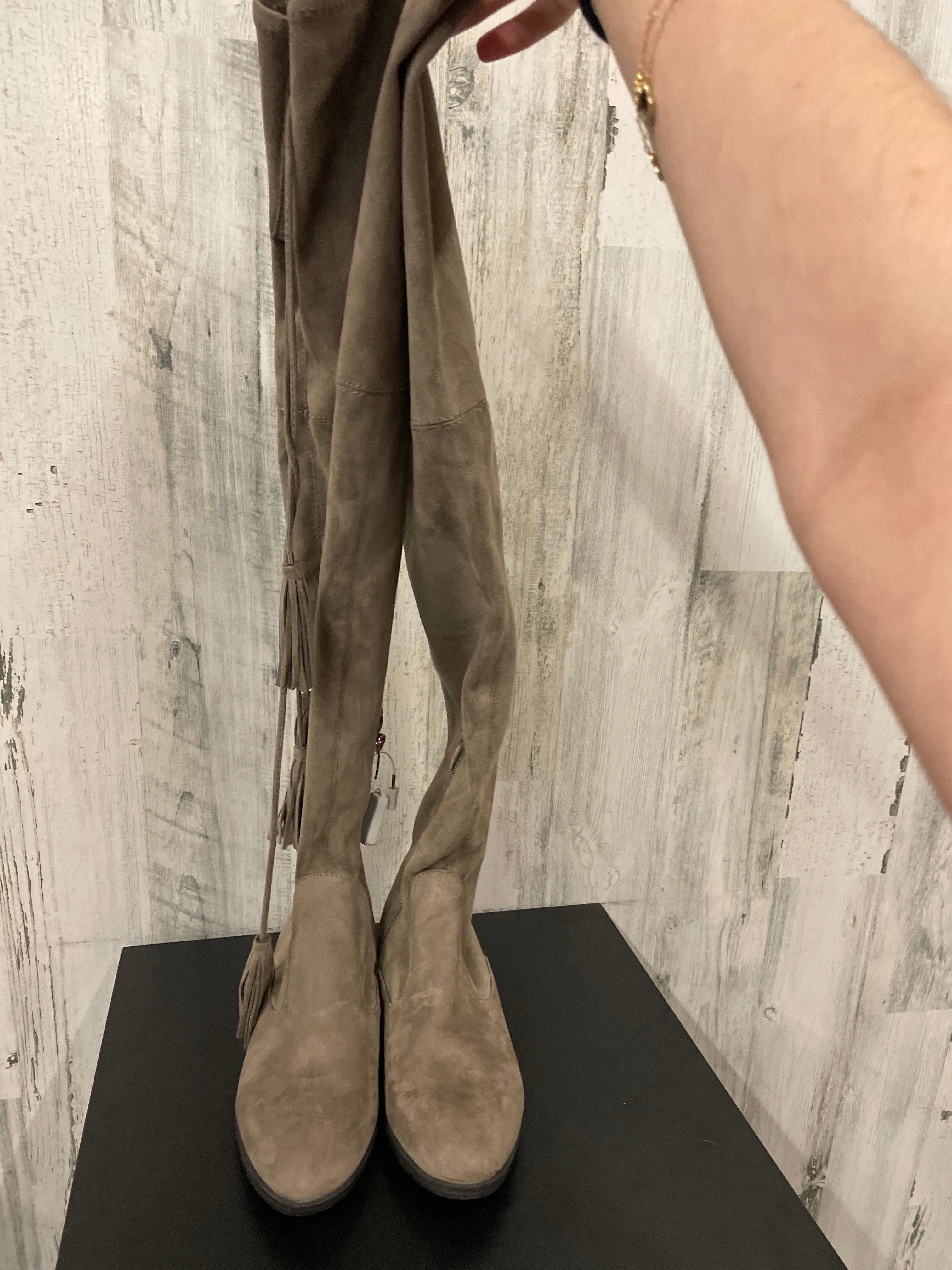 Boots Over-the-knee Flats By Marc Fisher In Brown, Size: 6.5 marc-fisher