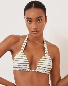 Borea Bia Tube Bikini Top - Stripe full coverage swim tops, cute bikini tops